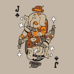 Свитшот хлопковый мужской Слон джокер, цвет: миндальный — фото 2