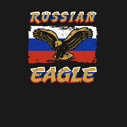 Свитшот хлопковый мужской Russian eagle, цвет: черный — фото 2