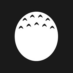 Свитшот хлопковый мужской Живот Тоторо, цвет: черный — фото 2