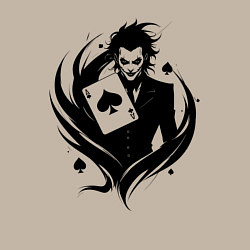 Свитшот хлопковый мужской Аниме джокер и туз пик, цвет: миндальный — фото 2