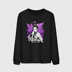 Свитшот хлопковый мужской Шинобу кочо - y2k, цвет: черный