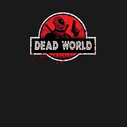 Свитшот хлопковый мужской Dead world, цвет: черный — фото 2