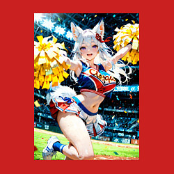 Свитшот хлопковый мужской Жаркая поддержка от лисицы, цвет: красный — фото 2