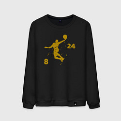 Свитшот хлопковый мужской Kobe Bryant fly, цвет: черный