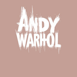 Свитшот хлопковый мужской Энди Уорхол надпись, цвет: пыльно-розовый — фото 2