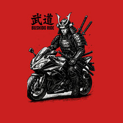 Свитшот хлопковый мужской Bushido ride, цвет: красный — фото 2