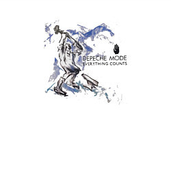 Свитшот хлопковый мужской Depeche Mode - Everything Counts Single, цвет: белый — фото 2