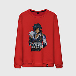 Свитшот хлопковый мужской Кейа Genshin Impact, цвет: красный