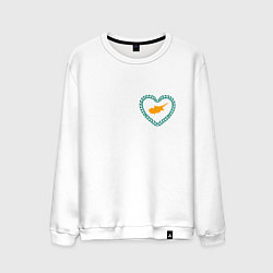 Мужской свитшот Кипр в сердечке