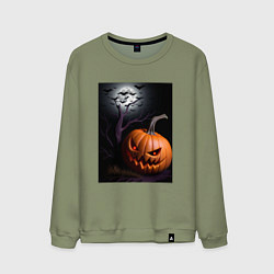 Мужской свитшот Тыква хэллоуин