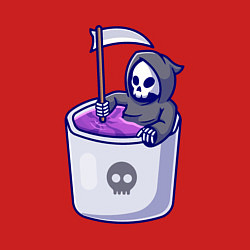 Свитшот хлопковый мужской Ванна смерти, цвет: красный — фото 2