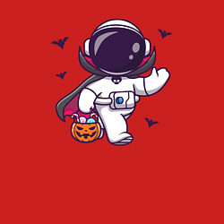 Свитшот хлопковый мужской Космонавт с конфетками, цвет: красный — фото 2