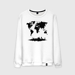 Мужской свитшот Мир в тени города