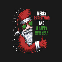 Свитшот хлопковый мужской Счастливого Рождества и Нового года, цвет: черный — фото 2