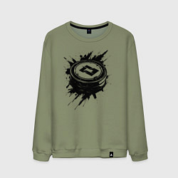 Мужской свитшот Чёрная хоккейная шайба