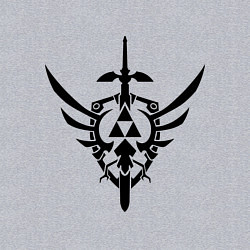 Свитшот хлопковый мужской Эмблема война, цвет: меланж — фото 2