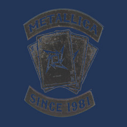 Свитшот хлопковый мужской Metallica: since 1981, цвет: тёмно-синий — фото 2