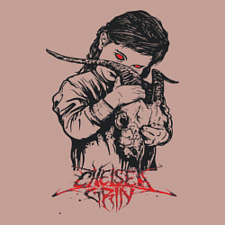 Свитшот хлопковый мужской Chelsea Grin: Demon Girl, цвет: пыльно-розовый — фото 2