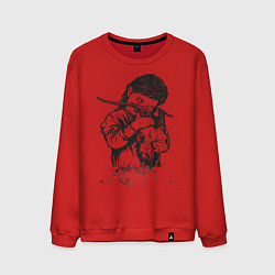 Свитшот хлопковый мужской Chelsea Grin: Demon Girl, цвет: красный