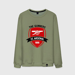 Свитшот хлопковый мужской FC Arsenal: The Gunners, цвет: авокадо