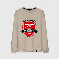 Свитшот хлопковый мужской FC Arsenal: The Gunners, цвет: миндальный