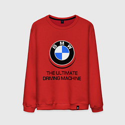 Свитшот хлопковый мужской BMW Driving Machine, цвет: красный