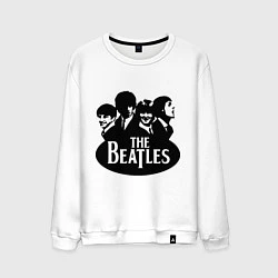 Свитшот хлопковый мужской The Beatles Band, цвет: белый