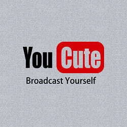 Свитшот хлопковый мужской Youcute broadcast yourself, цвет: меланж — фото 2