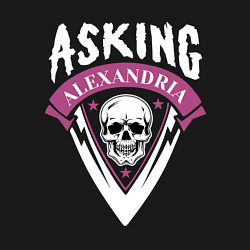 Свитшот хлопковый мужской Asking Alexandria: Skull Fang, цвет: черный — фото 2