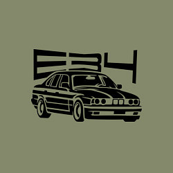 Свитшот хлопковый мужской BMW E34, цвет: авокадо — фото 2