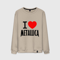 Мужской свитшот I love Metallica