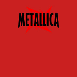 Свитшот хлопковый мужской Metallica logo, цвет: красный — фото 2