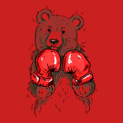 Свитшот хлопковый мужской Bear Boxing, цвет: красный — фото 2