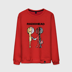 Свитшот хлопковый мужской Radiohead Peoples, цвет: красный