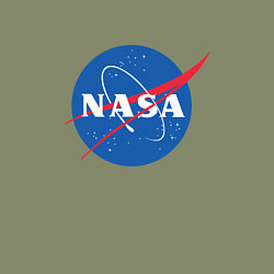 Свитшот хлопковый мужской NASA: Logo, цвет: авокадо — фото 2