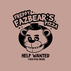Свитшот хлопковый мужской Freddy Fazbear's Pizza, цвет: пыльно-розовый — фото 2