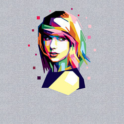 Свитшот хлопковый мужской Taylor Swift Art, цвет: меланж — фото 2
