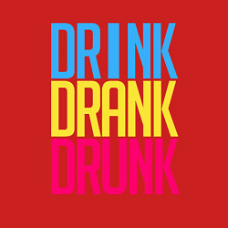 Свитшот хлопковый мужской Drink Drank Drunk, цвет: красный — фото 2