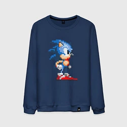 Свитшот хлопковый мужской Sonic, цвет: тёмно-синий