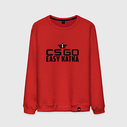 Свитшот хлопковый мужской CS:GO Easy Katka, цвет: красный