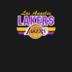 Свитшот хлопковый мужской Los Angeles Lakers, цвет: черный — фото 2