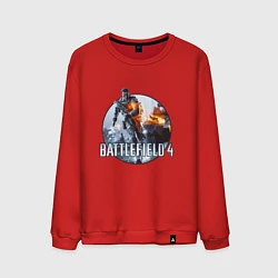 Свитшот хлопковый мужской Battlefield 4, цвет: красный