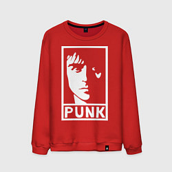 Свитшот хлопковый мужской Green Day: Punk, цвет: красный