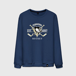 Свитшот хлопковый мужской Pittsburgh Penguins: Est.1967, цвет: тёмно-синий