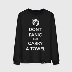 Мужской свитшот Dont panic & Carry a Towel