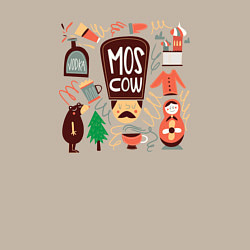 Свитшот хлопковый мужской Moscow Pack, цвет: миндальный — фото 2