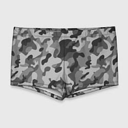 Мужские плавки Ночной Камуфляж 1, цвет: 3D-принт