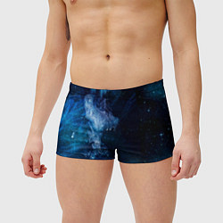 Мужские плавки Синий космос, цвет: 3D-принт — фото 2