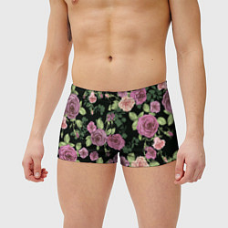Мужские плавки Кусты роз, цвет: 3D-принт — фото 2