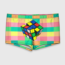 Мужские плавки Кубик Рубика, цвет: 3D-принт